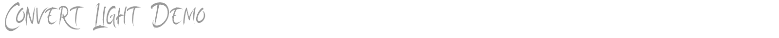 Convert Light font preview